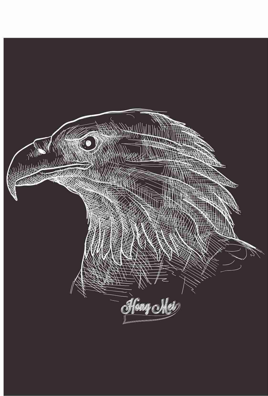 几何花纹老鹰字母印花图案服装裁片T恤卫衣烫图印花花型素材