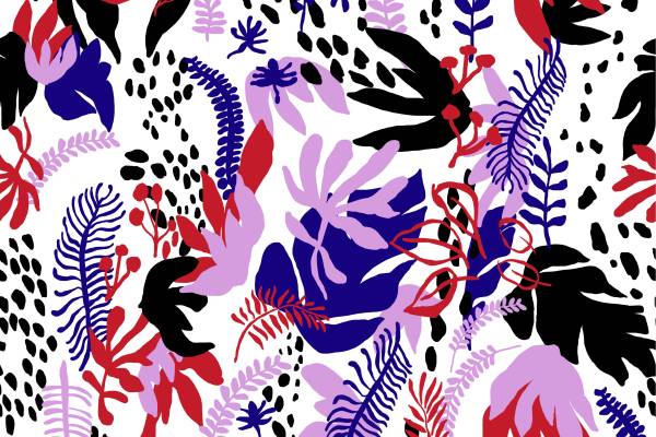 几何植物花纹印花图案服装纺织数码印花花型素材