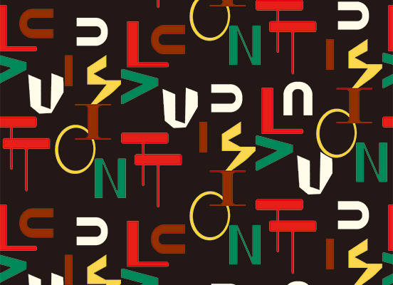 字母图案拼接印花服装纺织数码印花花型素材