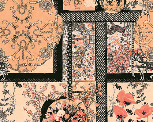 复古花纹格子印花图案服装纺织数码印花花型素材