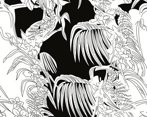 植物叶子花纹印花图案服装纺织数码印花花型素材