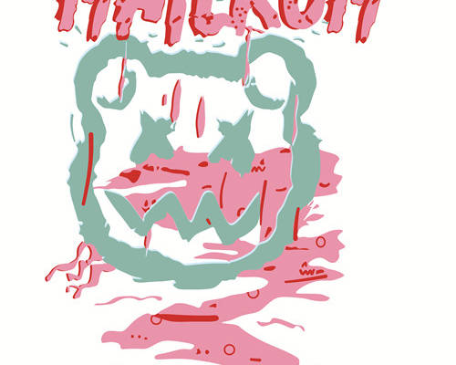 潮牌卡通图案mailkom字母印花图案服装裁片T恤烫图印花花型素材