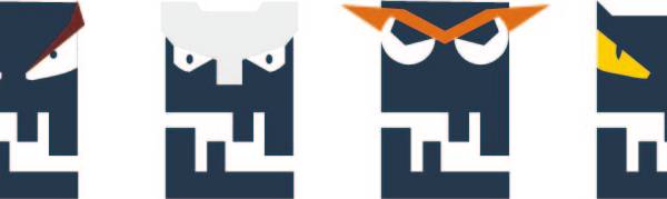 卡通图案字母F印花服装裁片T恤卫衣烫图印花花型素材