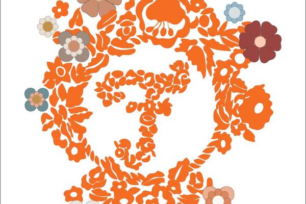 几何花朵印花花型服装裁片T恤卫衣烫图印花花型素材