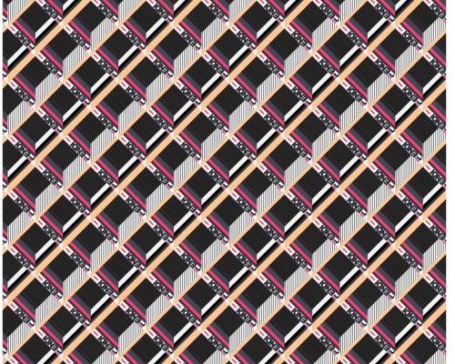 几何线条格子印花图案服装纺织数码印花花型素材