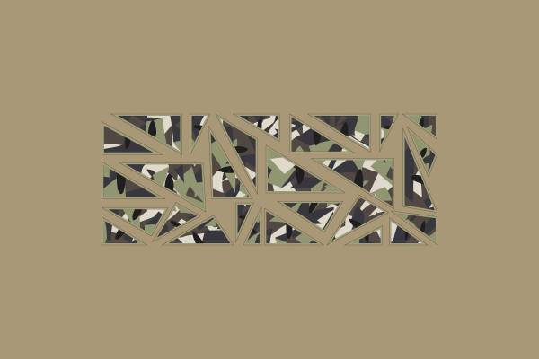 几何图案迷彩印花服装裁片T恤卫衣烫图印花花型素材