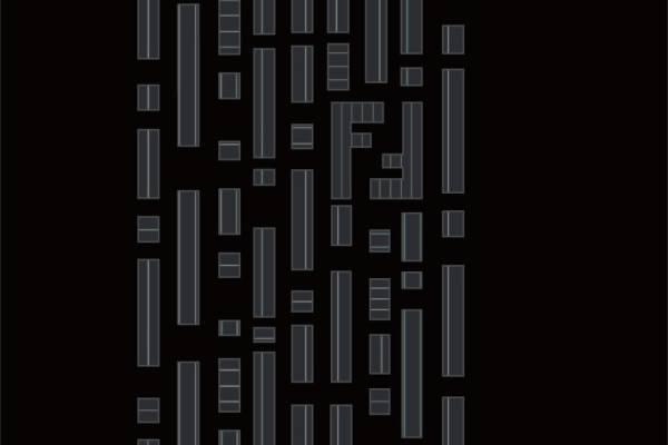 几何图案字母F拼接印花服装裁片T恤烫图印花花型素材