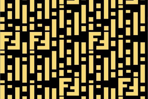 几何图案字母F拼接印花图案服装纺织数码印花花型素材