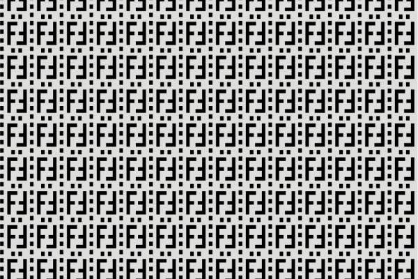 几何图案字母F拼接印花图案服装纺织数码印花花型素材