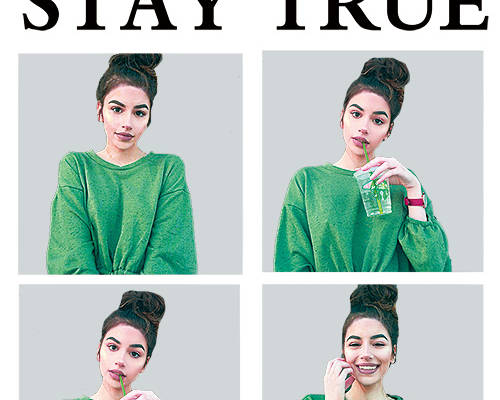 绿衣服美女人物字母印花图案服装裁片T恤卫衣烫图印花花型素材