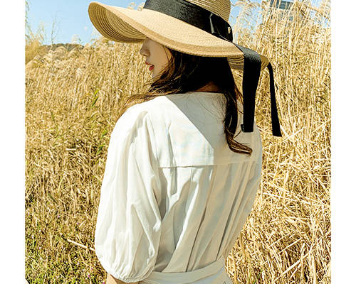 美女人物帽子字母印花图案服装裁片T恤卫衣烫图印花花型素材