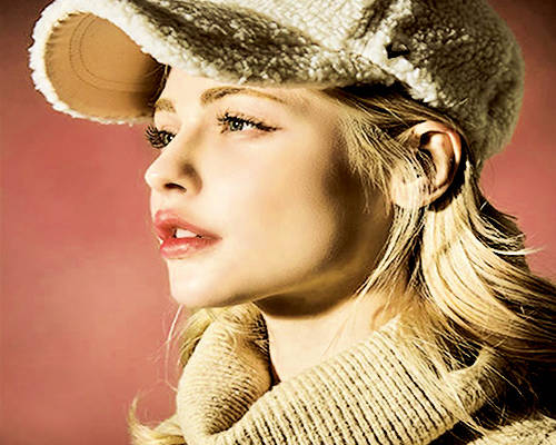 女孩人物字母印花图案服装裁片T恤卫衣烫图印花花型素材