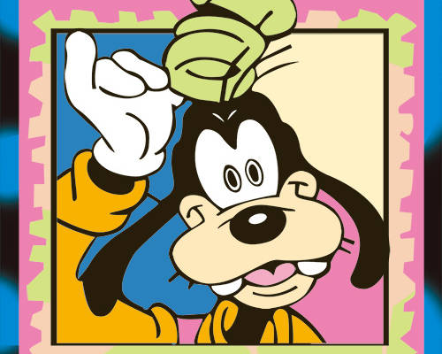 卡通动漫高飞印花图案服装裁片T恤卫衣烫图印花花型素材