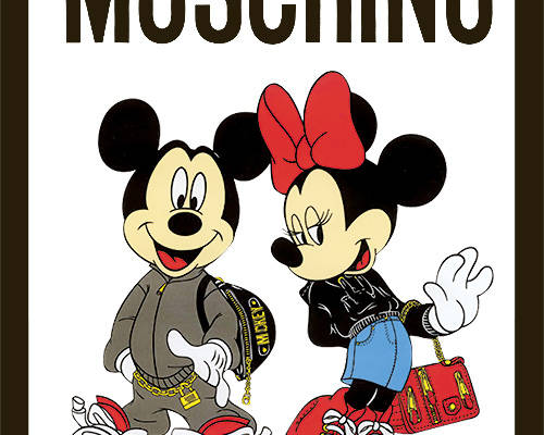 卡通动漫米奇米妮字母MOSCHINO潮牌印花服装裁片T恤卫衣烫图印花花型素材