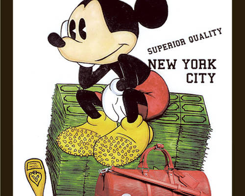 卡通动漫米奇米老鼠潮牌印花服装裁片T恤卫衣烫图印花花型素材