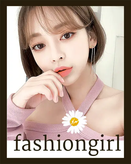 女孩人物字母印花图案服装裁片T恤卫衣烫图印花花型素材