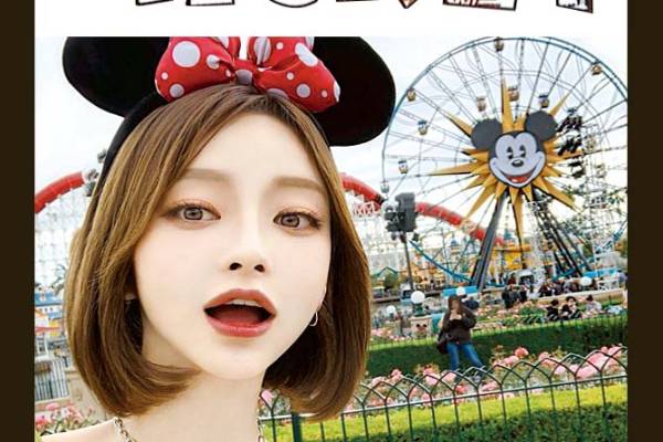 女孩人物字母印花图案服装裁片T恤卫衣烫图印花花型素材