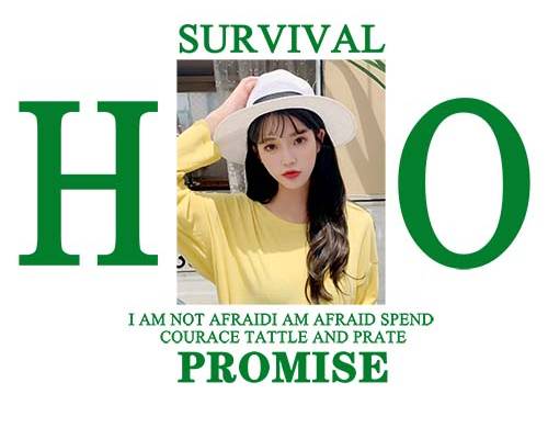 美女人物字母印花图案服装裁片T恤卫衣烫图印花花型素材