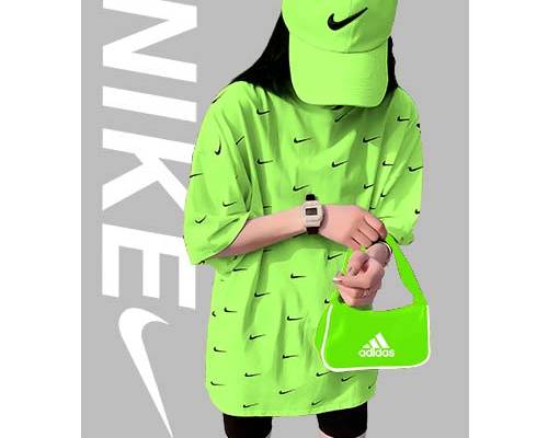 女孩人物字母印花图案服装裁片T恤卫衣烫图印花花型素材