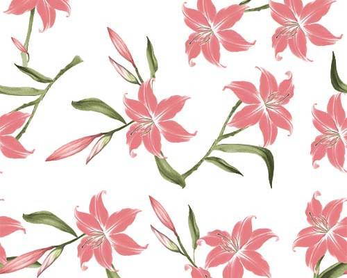 植物花朵杜鹃花印花图案服装纺织数码印花花型素材