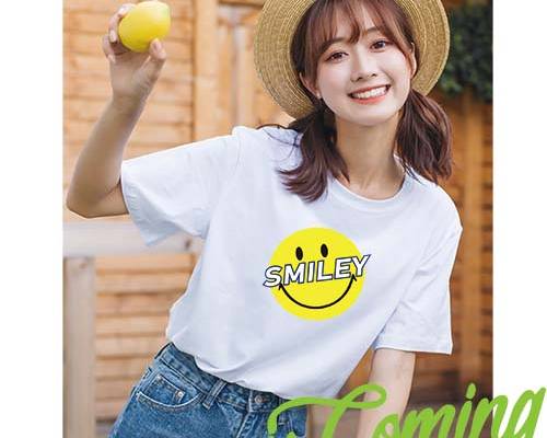 美女人物字母印花图案服装裁片T恤卫衣烫图印花花型素材