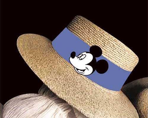 草帽字母动漫米奇印花图案服装裁片T恤卫衣烫图印花花型素材