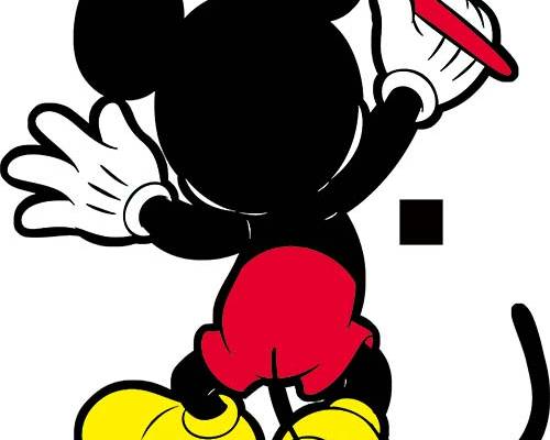 卡通动漫迪士尼米奇唐老鸭字母印花图案服装裁片T恤卫衣烫图印花花型素材