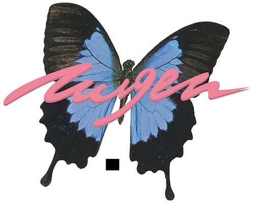 昆虫蝴蝶字母印花图案服装裁片T恤卫衣烫图印花花型素材