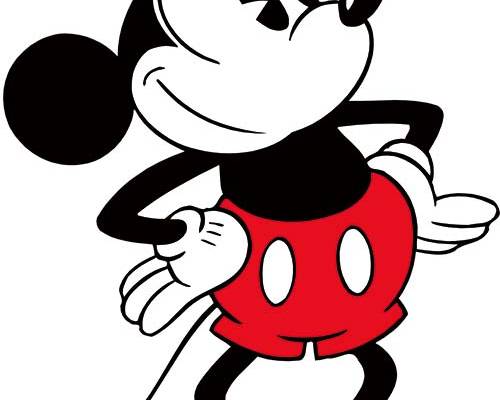 卡通动漫米奇印花图案服装裁片T恤卫衣烫图印花花型素材