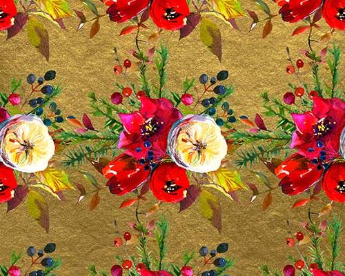 植物花朵玫瑰花印花图案服装纺织数码印花花型素材