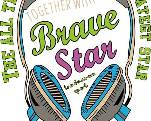 耳机字母印花图案服装裁片T恤卫衣烫图印花花型素材