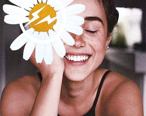 人物小菊花字母印花图案服装裁片T恤卫衣烫图印花花型素材