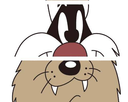 卡通动物图案服装裁片T恤卫衣烫图印花花型素材