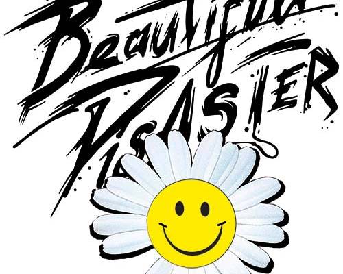 植物小皱菊字母涂鸦印花服装裁片T恤卫衣烫图印花花型素材