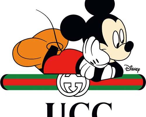 卡通动漫米奇潮牌印花图案服装裁片T恤烫图印花花型素材