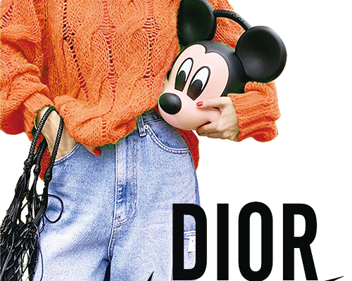 美女人物米奇字母潮牌NIKE印花图案服装裁片T恤卫衣烫图印花花型素材