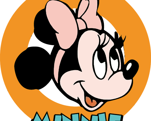 迪士尼米妮字母潮牌印花服装裁片T恤卫衣烫图印花花型素材