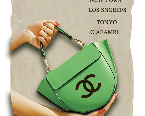 箱包字母潮牌CHANE印花图案服装裁片T恤卫衣烫图印花花型素材