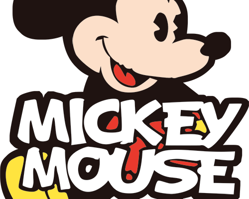 迪士尼米奇字母潮牌印花服装裁片T恤卫衣烫图印花花型素材