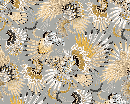 几何花朵羽毛印花图案服装纺织数码印花花型素材