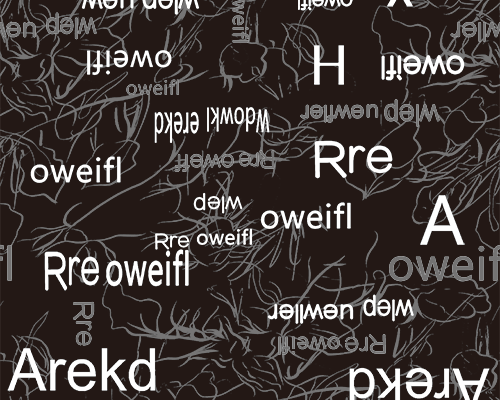 线条涂鸦字母印花图案服装纺织数码印花花型素材