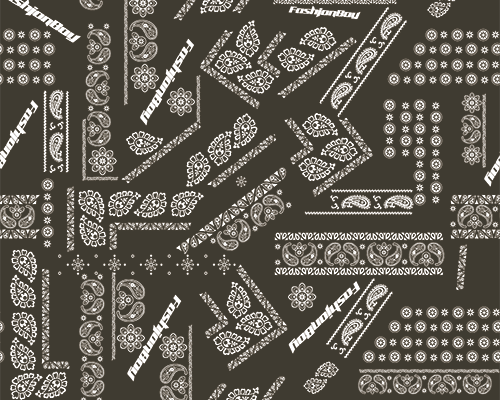 复古腰果印花服装纺织数码印花花型素材