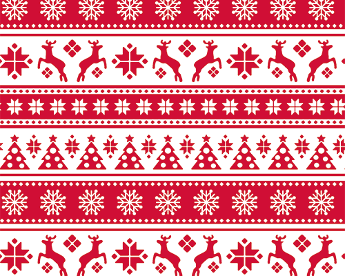 圣诞风印花花型服装纺织数码印花花型素材