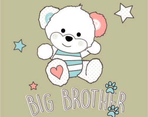 卡通玩具熊字母印花图案服装裁片T恤卫衣烫图印花花型素材