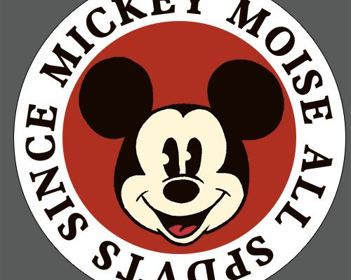 迪士尼米奇字母印花图案服装裁片T恤卫衣烫图印花花型素材