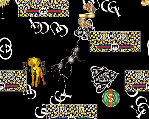 几何图案小羊字母潮牌印花图案服装纺织数码印花花型素材