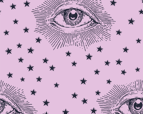 几何图案大眼睛星星潮牌印花图案服装纺织数码印花花型素材