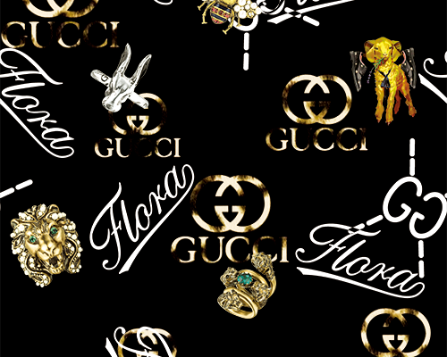 蜜蜂小羊狮子字母潮牌印花图案服装纺织数码印花花型素材