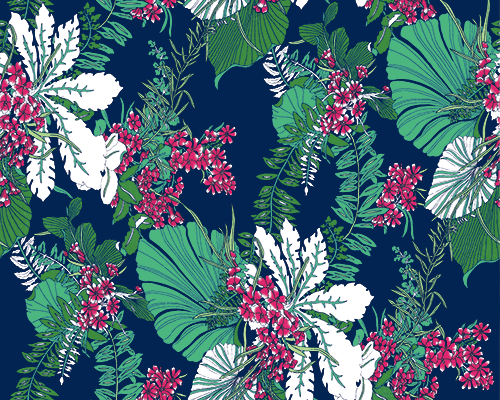 植物花朵印花图案服装纺织数码印花花型素材