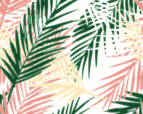 植物叶子印花图案服装纺织数码印花花型素材